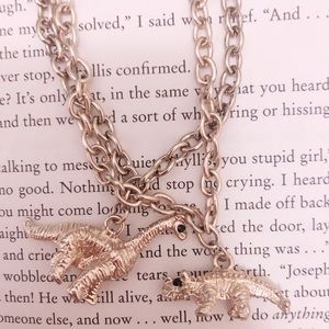 3D dinosaurs gold novelty bracelet set of 2